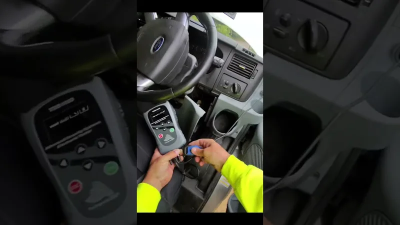 Ford Transit key fault in London — still from Sebastian’s own video